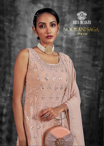 NOORANI SAGA VOL-6 BY ARYA DESIGNER GEORGETTE SALWAR KAMEEZ WHOLESALER IN INDIA